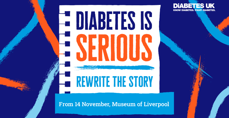 Banner for Diabetes is Serious Rewrite the Story art exhibition