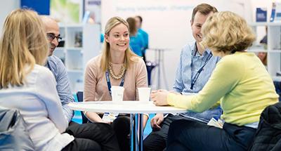 Group of healthcare professionals at a conference