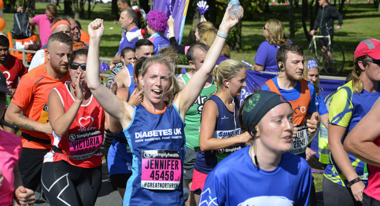 This image is a Diabetes UK runner