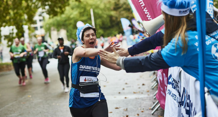 This is an image of a Diabetes UK runner