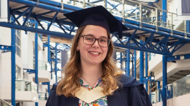 Photo of Hannah at graduation