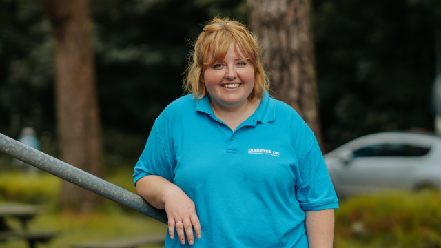 Connie, Diabetes UK staff member smiling at camera