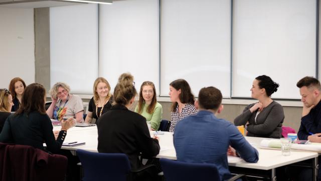 group of people in a meeting 