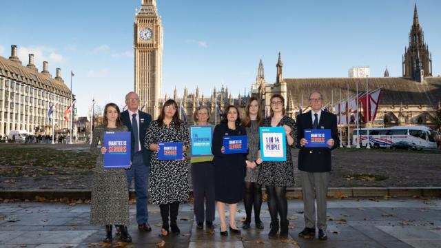 Campaigners outside the House of Commons