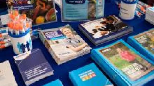 diabetes leaflets on table