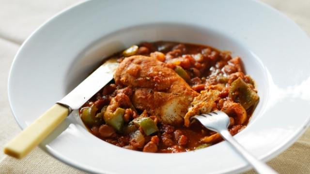 Bowl of chicken casserole