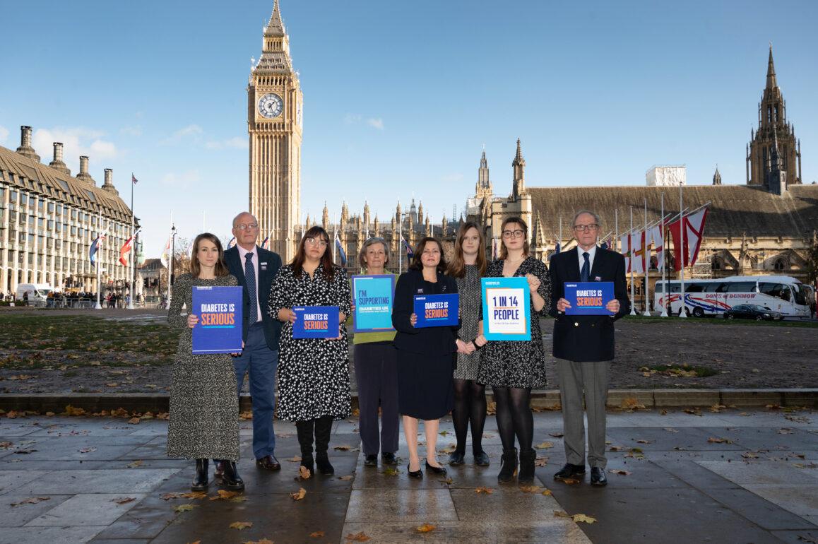 Campaigners outside the House of Commons