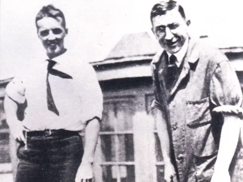 Frederick G Banting with John Macleod