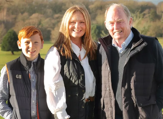 Steve and Sally Morgan of the Steve Morgan Foundation, with their son Hugo