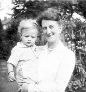 Peter with his mum a few months before diagnosis