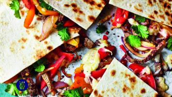 Steak & pepper quesadillas