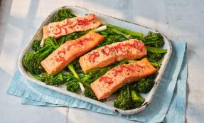 Salmon traybake