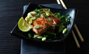 Asian salmon fillets