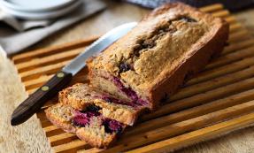 Blackberry and apple cake