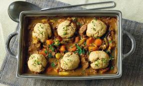 Beef stew and dumplings