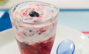 Summer berry posset