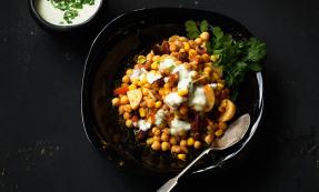 Channa chaat (mixed bean salad)