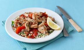 Grilled lemon and chilli chicken with couscous