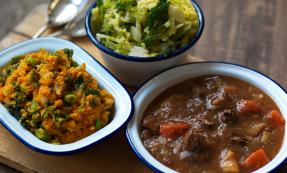 Irish stew and colcannon