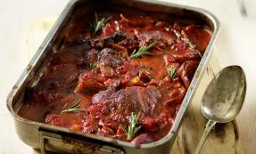 Italian-style braised lamb steaks