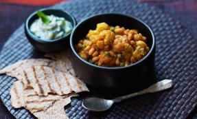 Mixed vegetable and bean curry