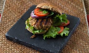 Moroccan lamb and chickpea burgers