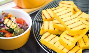 Polenta with roasted vegetables