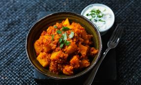 Potato and lentil curry