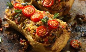 Quinoa stuffed butternut squash