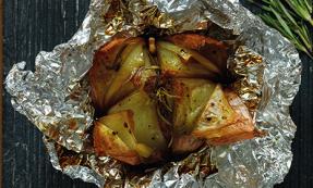 Rosemary baked onions