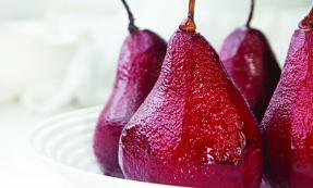 Poached spiced pears