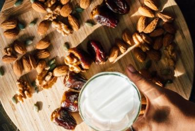 Nuts and milk